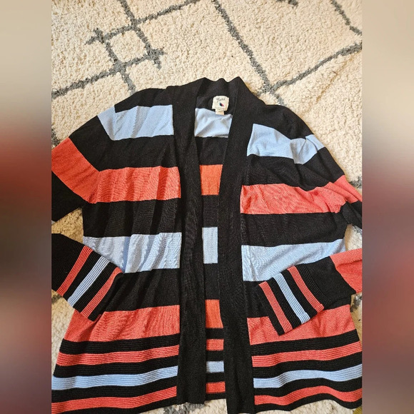 Yumi knitwear stripped cardigan size medium - Picture 1 of 5